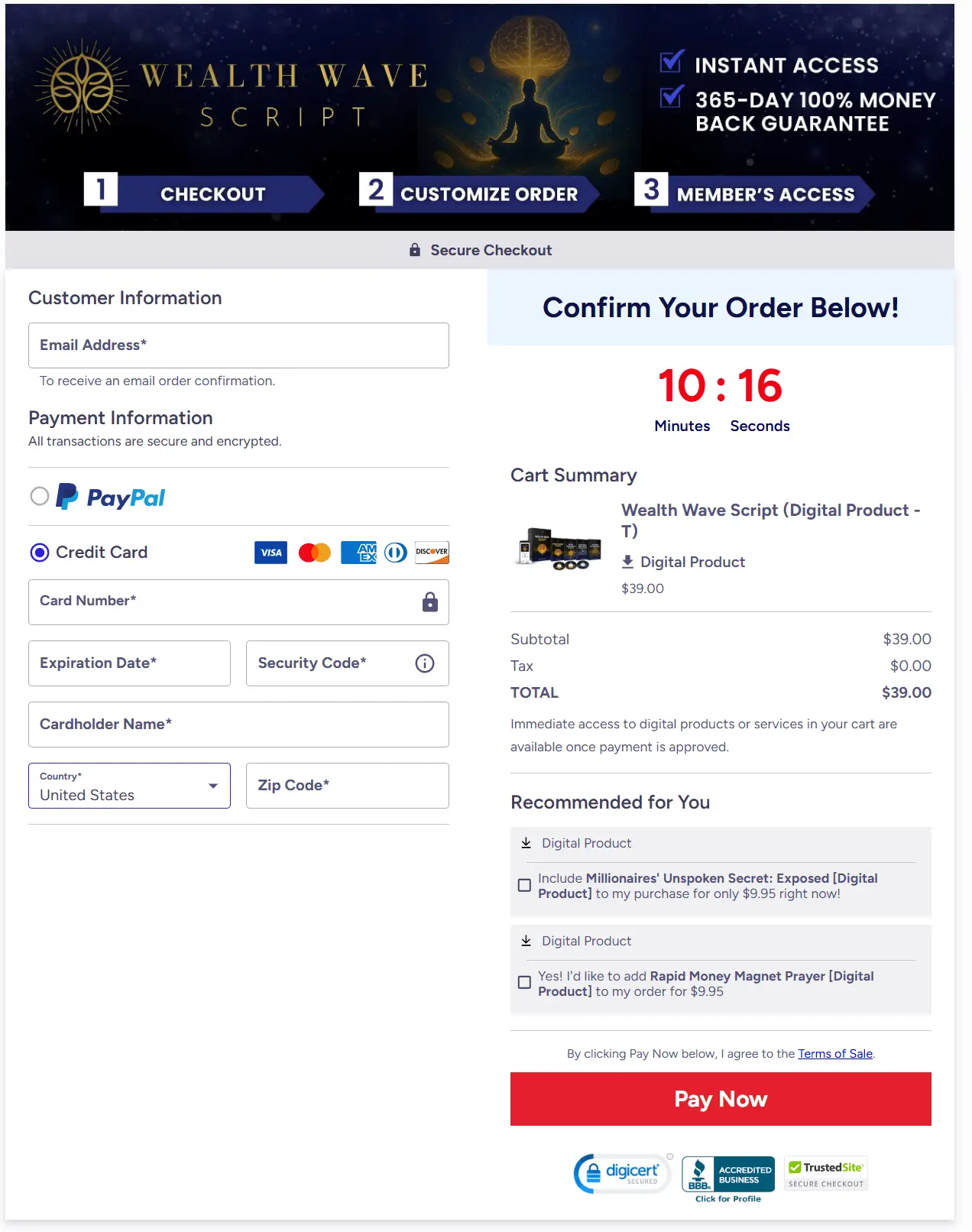 The Wealth Wave Script  order